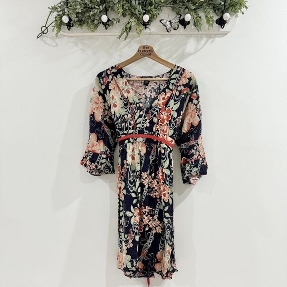 Lucky Brand Dresses & Skirts - Lucky Brand Vintage Y2K Inspired Floral Boho Mini Dress Small AT